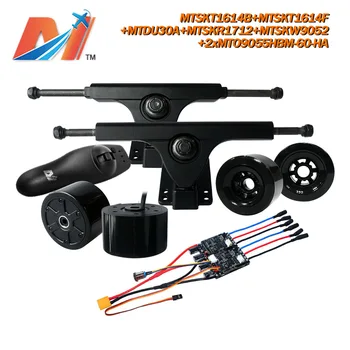 شراءMaytech الكهربائية لوح التزلج كيت Diy محرك كهربائي Longboard أطقم 90 مللي متر داول محرك السيارات التوأم ESC