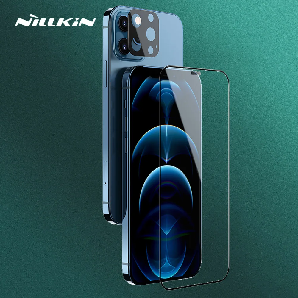 Nillkin for iPhone 12 Pro Max Glass Full Cover Tempered Glass Anti-Scratch Camera Screen Protector for iPhone 12/12 Pro/12Mini