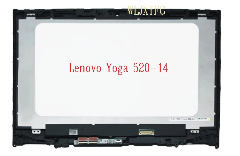 Для Lenovo Yoga 520-14 80X8 520-14IKB 14-дюймовый ЖК-экран + сенсорный дигитайзер в сборе с рамкой