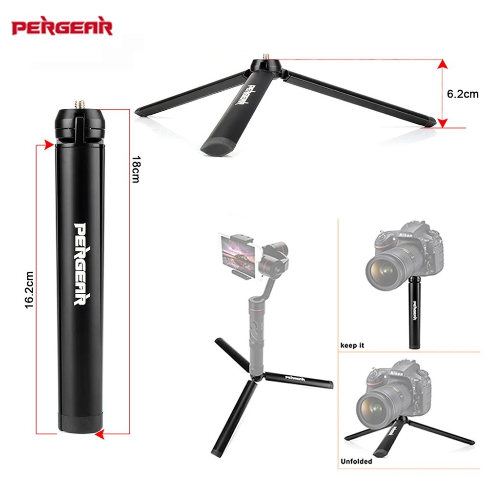 Алюминиевый мини штатив Pergear для Zhiyun Smooth Q Crane с головкой селфи палка выдвижной