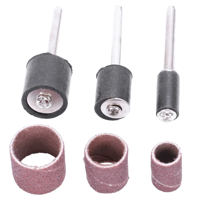 Jumbo 51pc Drum Sanding Kit- Fits Dremel- Includes Rubber Drum Mandrels- 1/2, 3/8& 1/4 inch