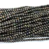 Veemake Black Opal DIY Natural Necklace Bracelets Earrings Ring Faceted Small Round Women's Beads For Jewelry Making 06764 5