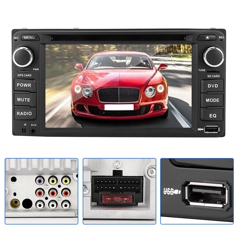 Автомобильный MP5 плеер DVD Авторадио FM радио для Toyota Corolla универсальный gps навигация радио
