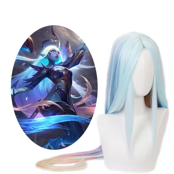 

Popular Game LOL Dawnbringer Nightbringer Soraka Cosplay Wig Halloween Party Suit