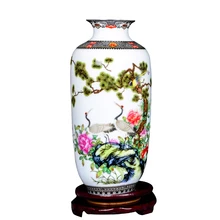 Цзиндэчжэнь керамическая ваза пастельных тонов пейзажи, Цветочная композиция, сухие цветы, украшение гостиной, китайский ТВ шкаф