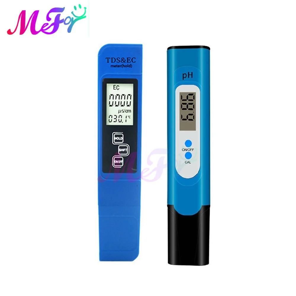 TDS/EC/PH/Temperature Meter+Battery 0 14 PH Water Tester 0 9990ppm Digital LCD Water Purity PPM Aquarium Filter Water Wine Urine|PH Meters| - AliExpress