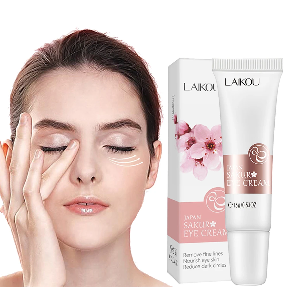 Японский крем для кожи вокруг глаз Sakura Niacinamide питательный увлажняющий удаление