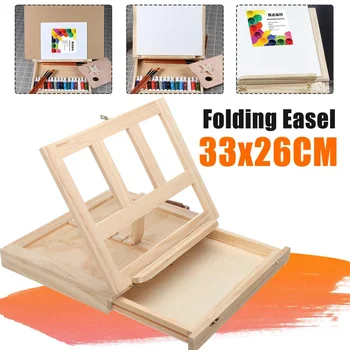 

Multifunction Painting Easel Artist Desk Easel Portable Miniature Desk Light Weight Folding Easel For Storage Or During Trips