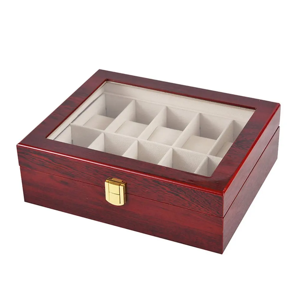 

Hardware Not Easy To Rust Beautiful And Practical Paint Watch Box Wooden Piano Paint Watch Display Box