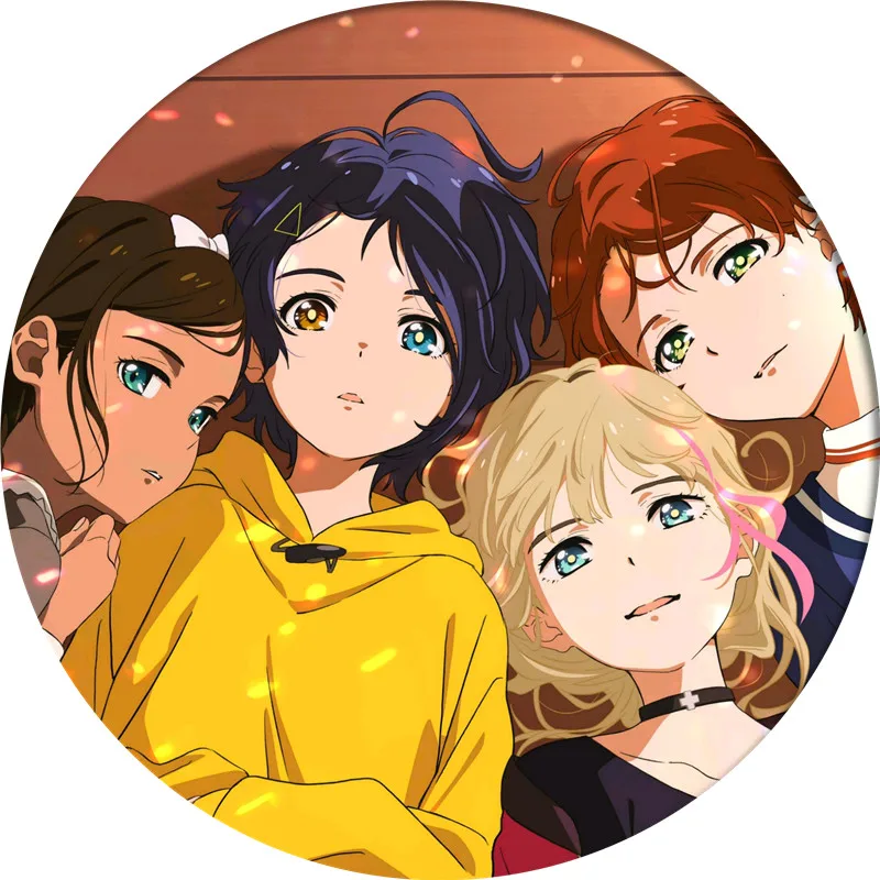 Cartoon WONDER EGG PRIORITY Ohto Ai Cosplay Badge Brooch Pin Anime Accessories For Clothes Backpack Decoration gift