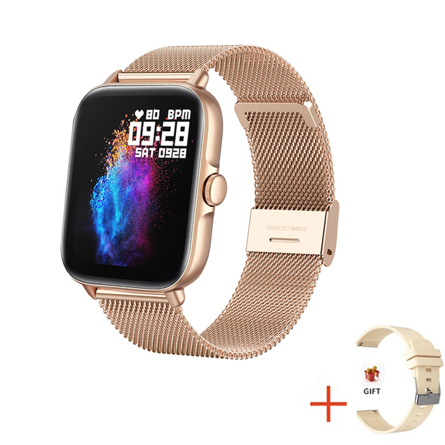 New Women Smart Watch Men 1.69" Color Screen Full Touch Fitness Tracker Bluetooth Call Smart Clock Ladies Smartwatch Women