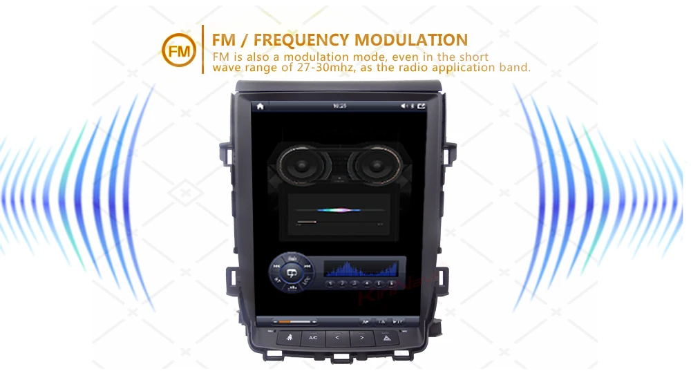 Top KiriNavi Vertical Screen Tesla Style Android 7.1 12.1" Car Radio For Toyota Alphard Car Dvd Multimedia GPS Navigation 2007-2013 3