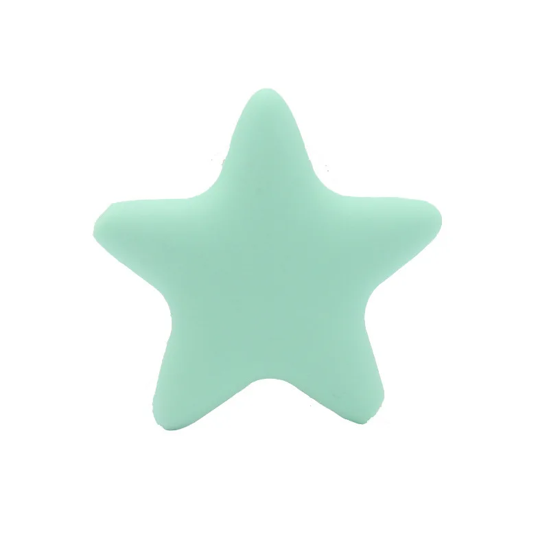 Прорезыватели для зубов для новорожденных BPA бесплатно Мягкая силиконовая звезда Прорезыватели аксессуары DIY детские игрушки - Цвет: A7