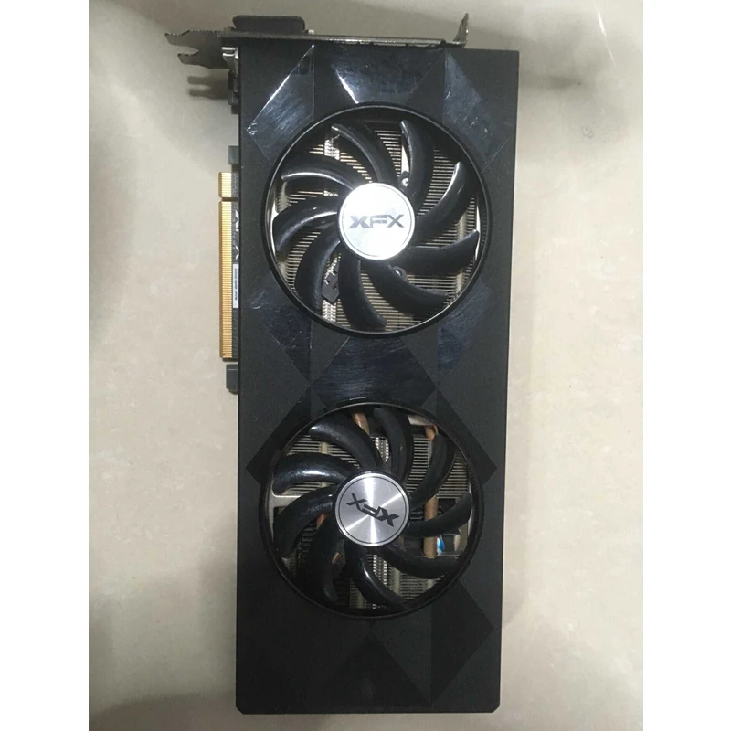 Cheap  Original XFX R9 390 8GB Video Screen Cards AMD Radeon R9390 8GB Graphics Cards GPU Board Desktop Co