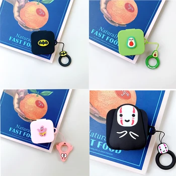 

Cute Cartoon Silicone Cover for Xiaomi Air2 SE Bluetooth Earphone TWS Air2SE Protect Shockproof Case with Portable Finger Ring