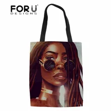 Льнядизайн Льняная сумка сумки Черная Женская художественная африканская хозяйственная сумка женская пляжная сумка через плечо для женщин рециркулирующая сумка для покупок