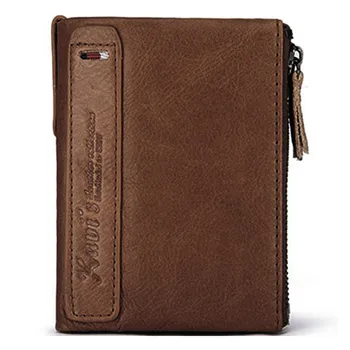 

MOLAVE wallet Women's Fashion cowhide mini retro pochette zipper keychain design with coin purse clutch leather wallet 2020JAN9