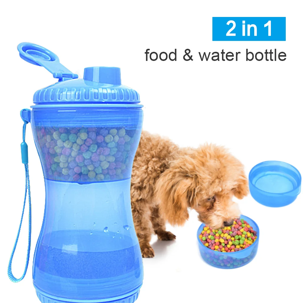 2-in-1-Pet-Water-Bottle-For-Dogs-Cats-Food-Water-Cup-Bottle-Waterer-Outdoor-Walking