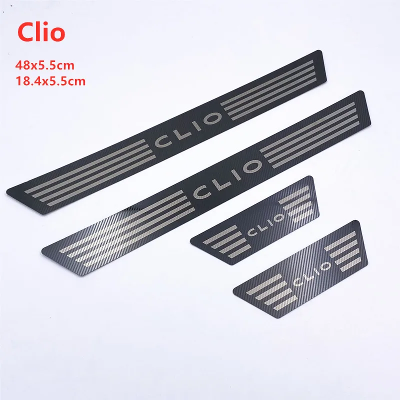 For Renault CLIO IV V 4 5 RS Grandtour 2014 2015 2016 2017 2018 2019 2020 Scuff Plate Door Sill Cover Trim Car Accessories | Автомобили и