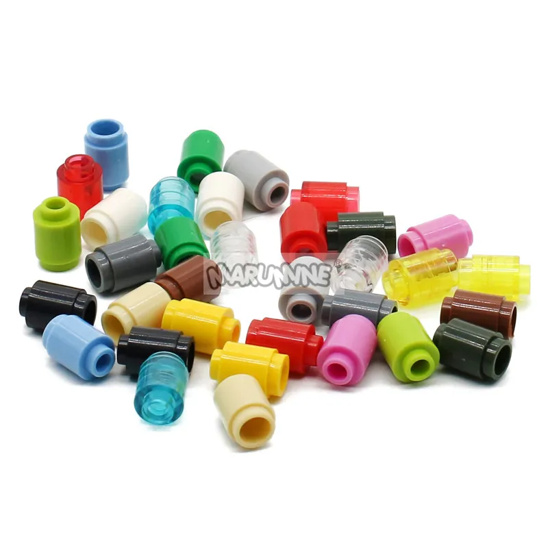 3-5 Colors Mixed Marumine 1x1 круглый цилиндр кирпичи 300 шт. Technic changeever ловли части 3062 30068 сборки частиц строительные блоки - Цвет: 3-5 Colors Mixed