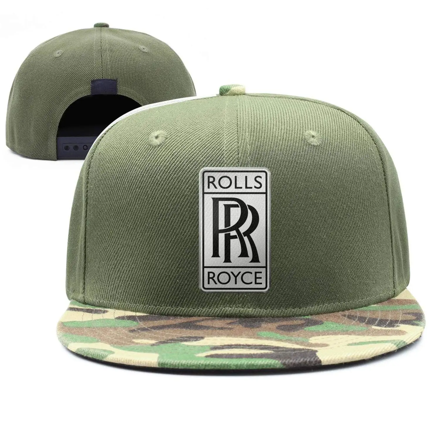 Мужские и женские регулируемые бейсбольные кепки Rolls-Royce-Logo-Trucker Dad