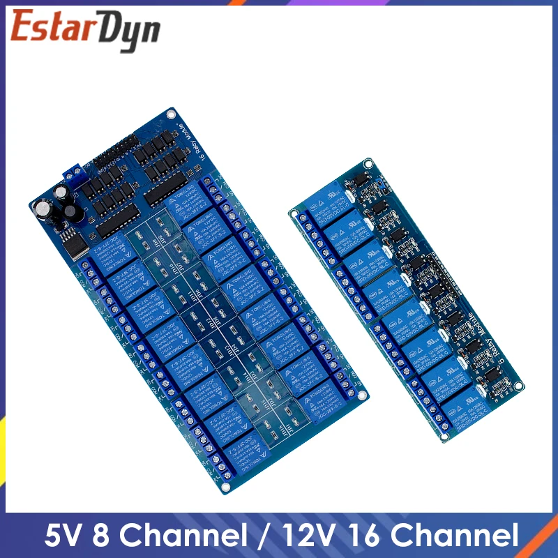 Релейный модуль 5 В 8 каналов 12 16 для arduino ARM PIC AVR DSP электронная релейная пластина