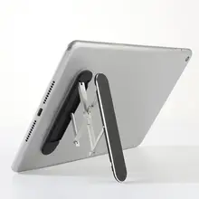 

Mini Adjustable Foldable Tablet Support Stand for Playing Games Aluminum Alloy Steady Tablet Kickstand Anti-Slip Foldable
