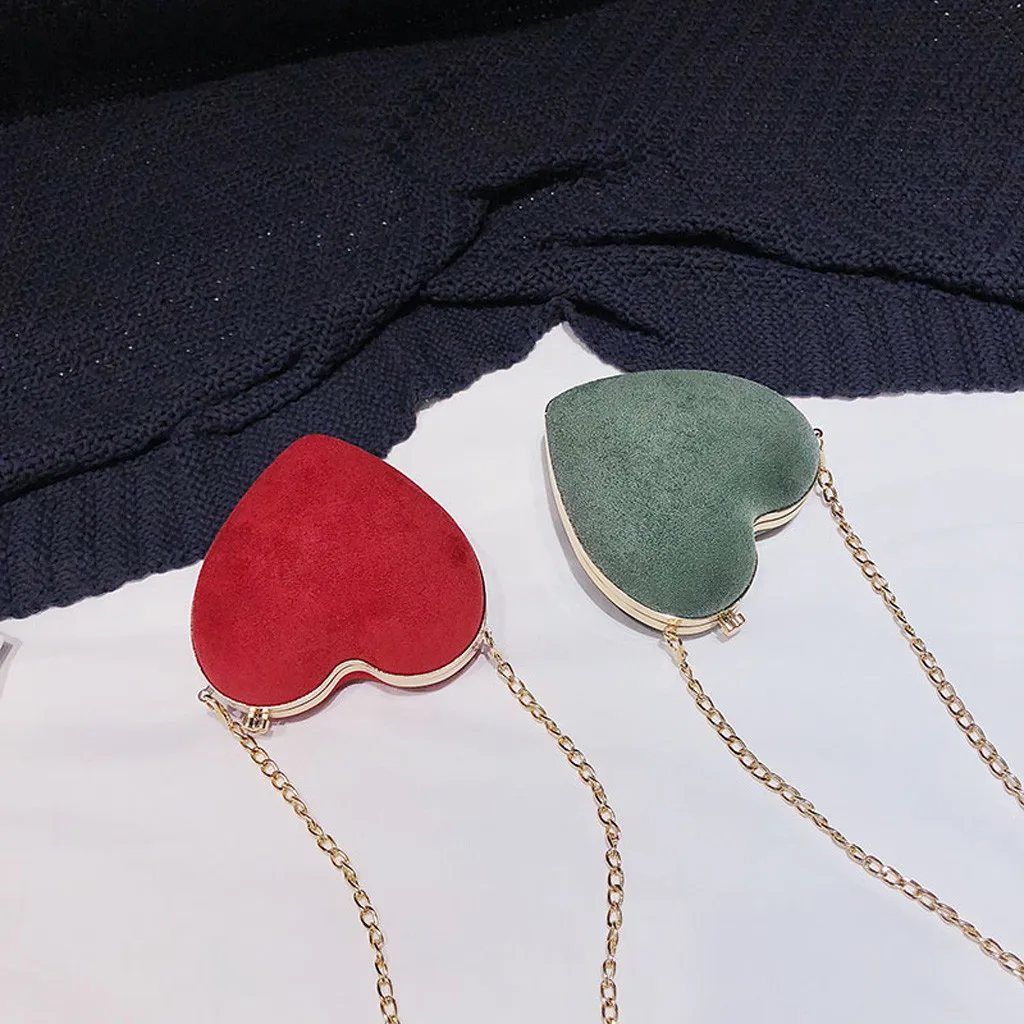 Женская сумка, Модный кошелек из матовой ткани с пряжкой, Повседневная сумка на плечо в форме сердца, сумка-мессенджер, женская кожаная сумка через плечо# NG