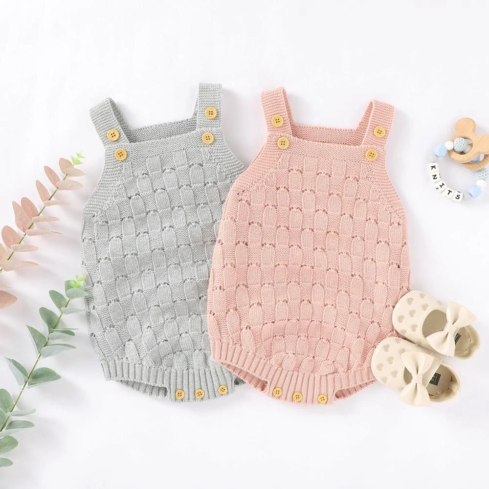 Baby Bodysuits 100%Cotton Knitted Infant Kids Jumpsuits Autumn Sleeveless Newborn Boys Girls Body Suit Clothes One Piece Outfits cool baby bodysuits	