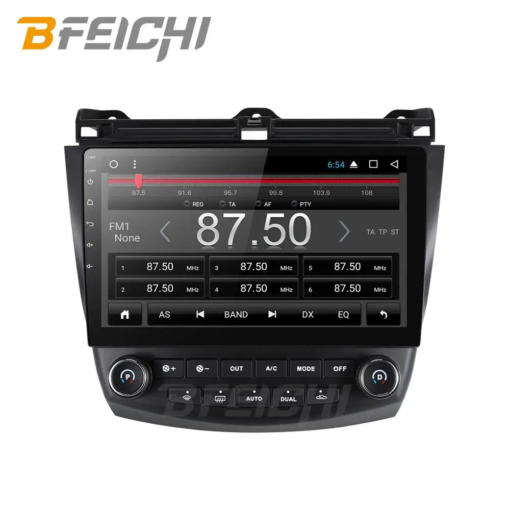 Top android 9.0 car dvd gps player for honda Honda Accord 7 2003-2007 with radio gps navigation support mirror link steering wheel 2