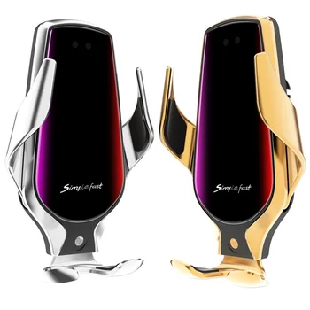 

R3 smart Infrared Induction sensor car wireless charging Holder 10W Simple Fast Wireless Charger For iphone 8 8Plus X For Huawei