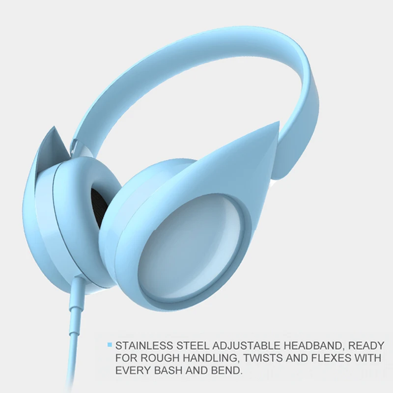 Cute Kids Headphone 85dB Volume Limited Hearing Protection Headset 3 5mm Wired Earphone For Mobile Phone Girls Birthday Gifts
