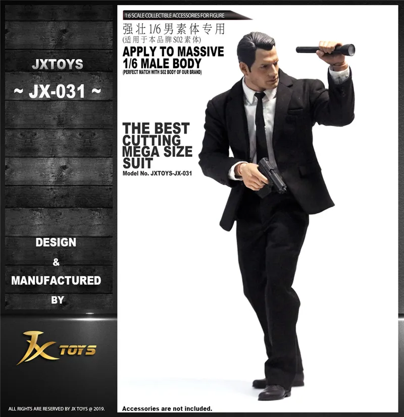 JXTOYS-0311/6 джентльменский костюм, комплект одежды для мышц, сильного тела, 12 дюймов, Мужская фигурка, широкое плечо