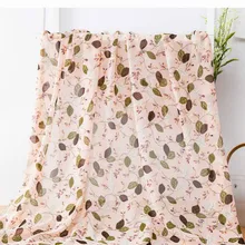 Мягкий персиковый шифон цветочный принт платье Блузка ткань, метр, черно-белая ткань