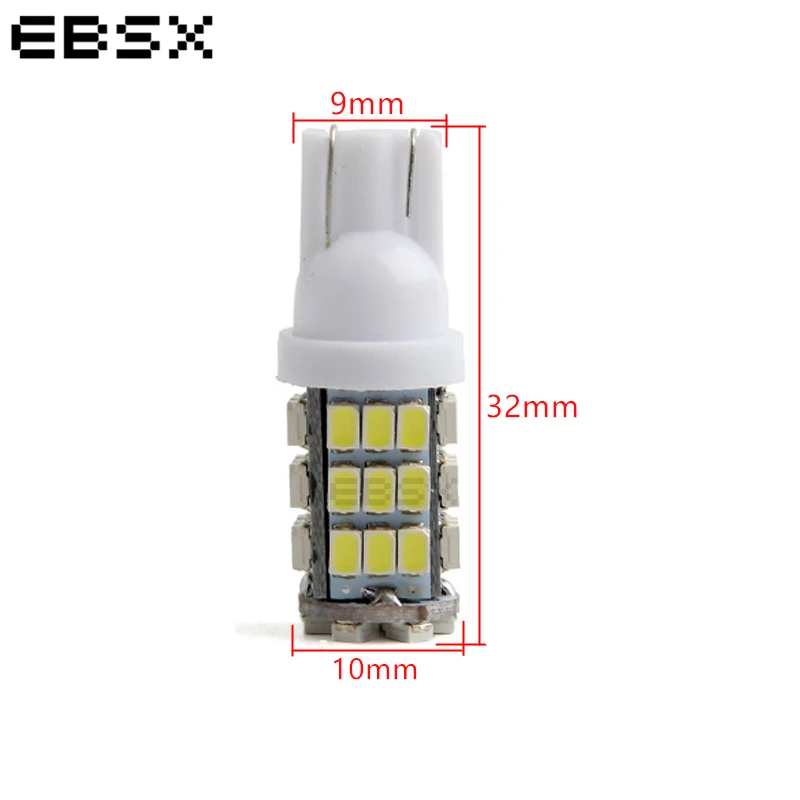 EBSX 100 шт. T10 194 w5w светодиодный лампы 1206 42 SMD LED белый автомобиль Светодиодные Габаритные лампы Купол лампы 12V Подсветка регистрационного номера