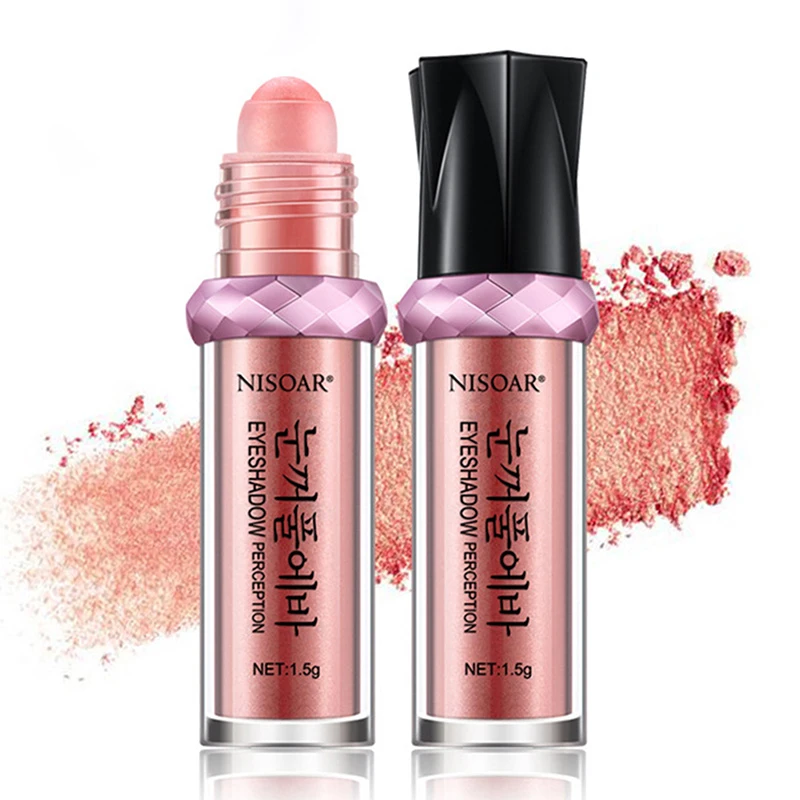 

16 Models Roller High Gloss Loose Powder Eyeshadow Dual-use Imagic Pigment PowderLong-lasting Shiny Shimmer Eyeshadow N