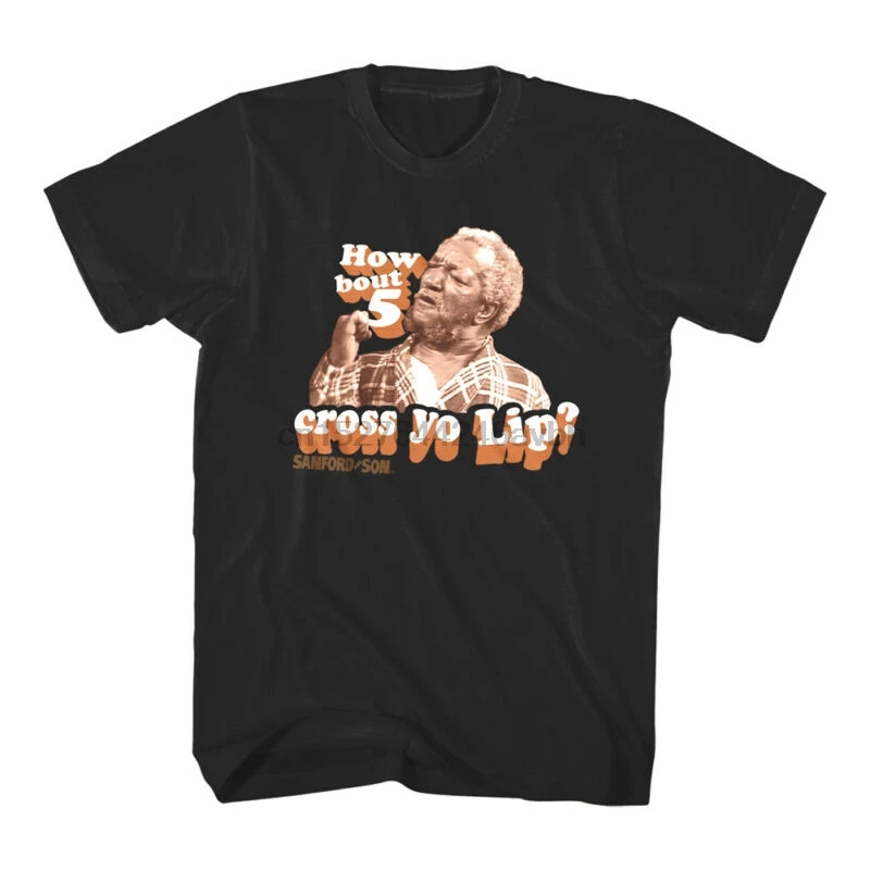 Redd Foxx Sandford &amp Sons SLAP Мужская футболка как бой 5 крест йо губы ТВ шоу | одежда