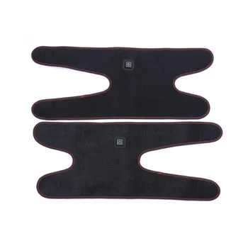 

Aolikes 1 Pair Heated And Massage Knee Heating Pad Thermal Heat Therapy Wrap Hot Compress For Cramps Arthritis Pain Relief