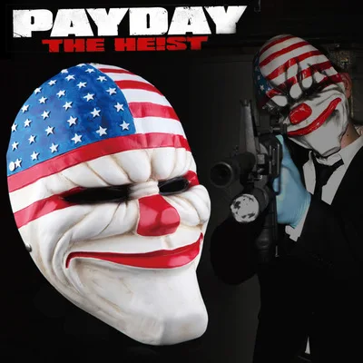 Маска на Хэллоуин, PayDay2, игра PayDay, 2 серии, маска для косплея, вечерние, ужасы, захватывающие, на Хэллоуин, вечерние, Dec аксессуары