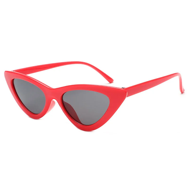 Новая мода кошачий глаз женские солнцезащитные очки элегантные треугольные маленькие оправа солнцезащитные очки европейские