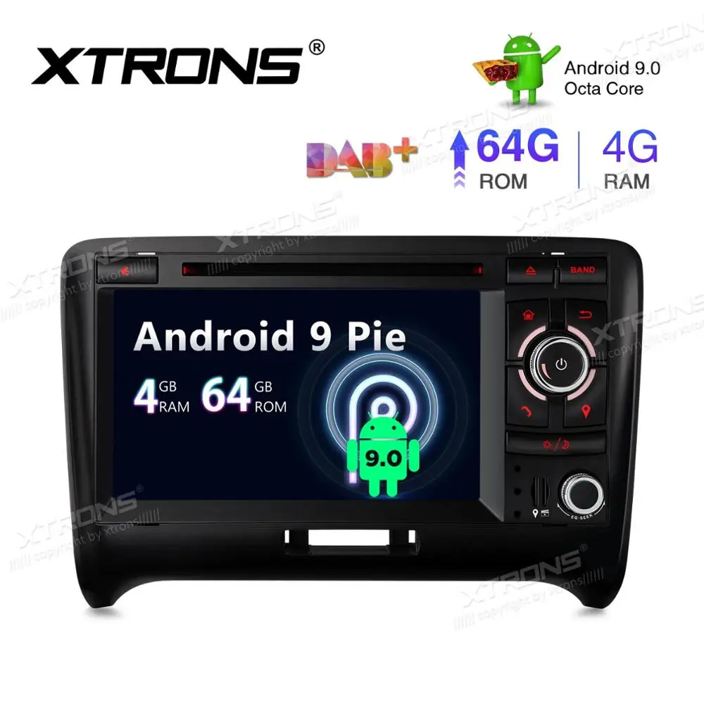 Flash Deal 7" Android 9.0 Pie OS Car DVD Multimedia GPS Radio for Audi TT MK2 (8J) 2006-2014 with 4GB RAM 64GB ROM & 2K Video Support 3