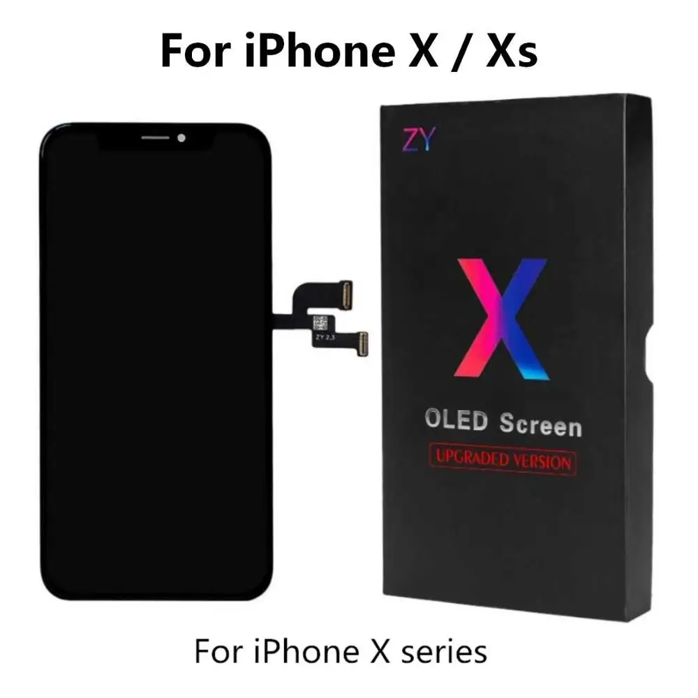 Для iPhone X ЖК-дисплей sreen OLED с 3D сенсорным дигитайзером в сборе без битых пикселей сменный Дисплей для iPhone lcd с подарком