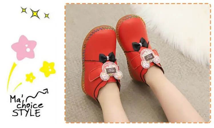 Детские зимние сапоги; Новинка; модная теплая детская обувь из искусственной кожи; нескользящие удобные детские сапоги для девочек