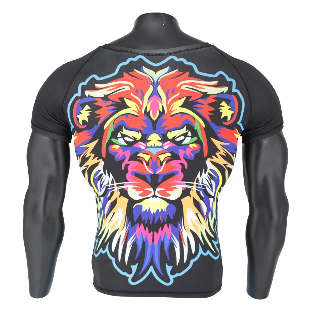 SOTF mma Black Letter Printing Fighting Boxing Jerseys Tiger Muay Thai Clothing T Shirt Thailand Sauna Suit Compression Men | Спорт и