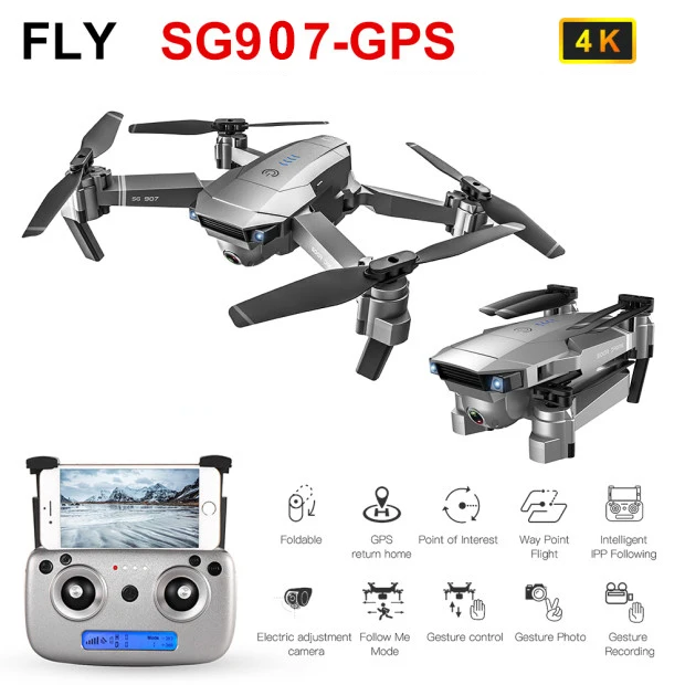 SG907 Drone 4K Camera Drone GPS Drone With 4K HD Dual Camera Wide Angle