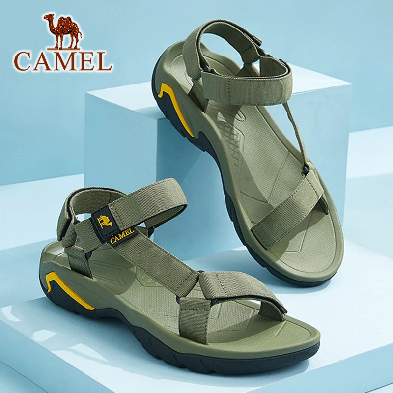 Мужские спортивные сандалии CAMEL повседневные босоножки на плоской подошве