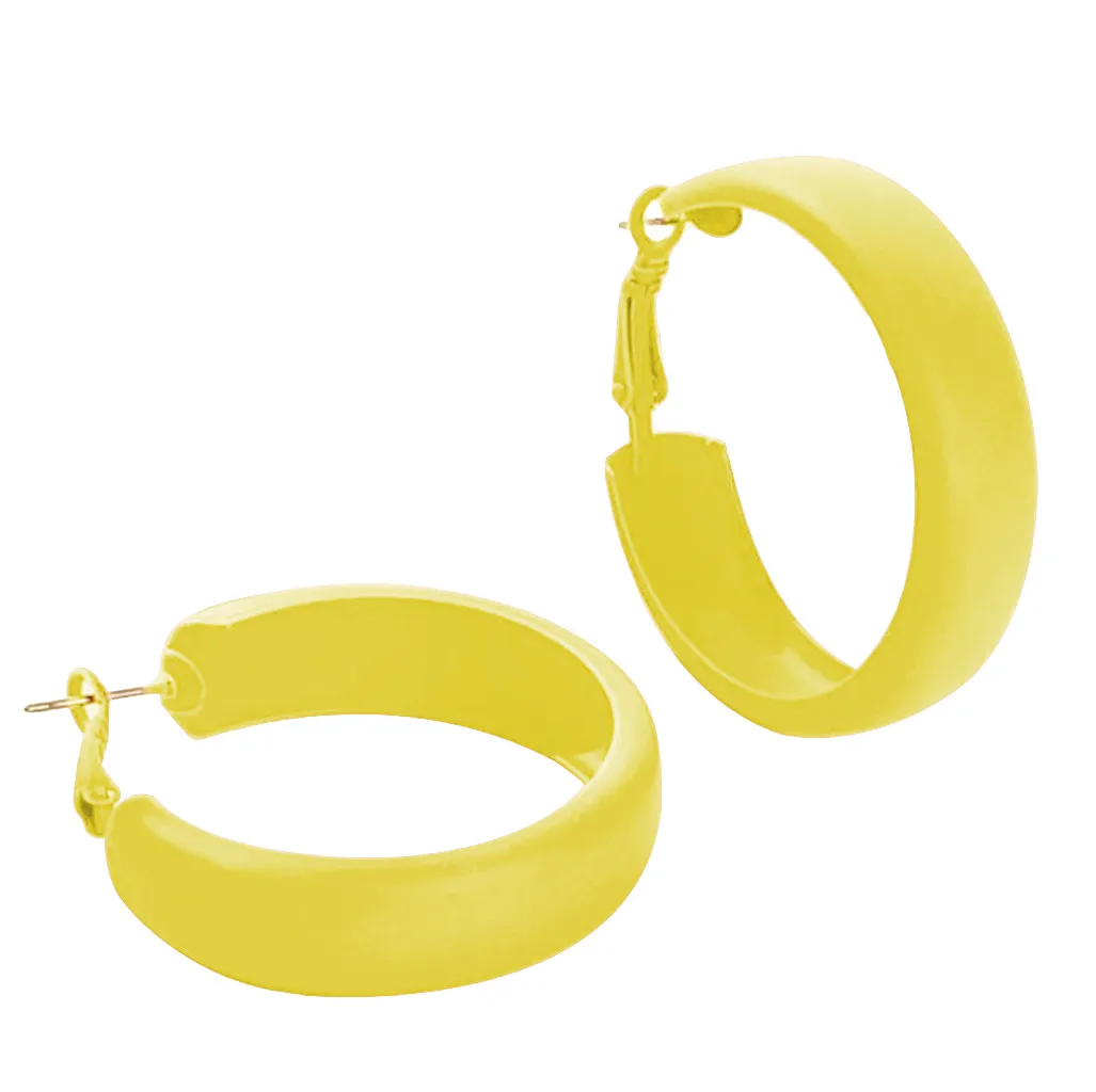 Earrings Women's Stylish Vintage Fluorescent Paint Lacquered Ear Hoop Women Beautiful For | Украшения и аксессуары