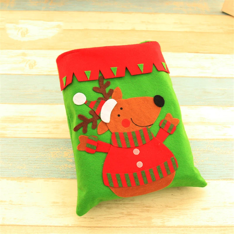 I 50PCs Christmas Self Adhesive Seal Plastic Bags Candy Cookies Pouches Gift Storage Bags Organizer Christmas Decor 15x10cm - Цвет: I