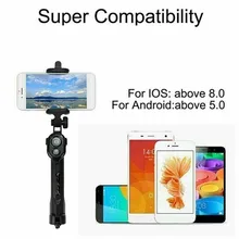 Портативный 3 в 1 беспроводной Bluetooth селфи палка+ мини селфи штатив с пультом дистанционного управления для мобильного телефона