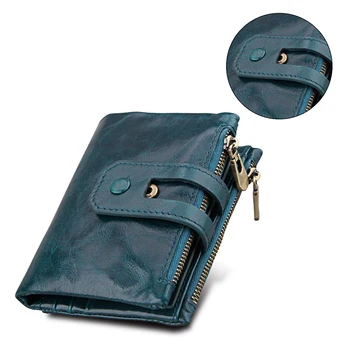 

New Fashion PU Leather Purse Zipper Bag Pouch Wallet Long Clutch Wallet Anti-magnetic RFID Blocking Credit Card Holder wholesale